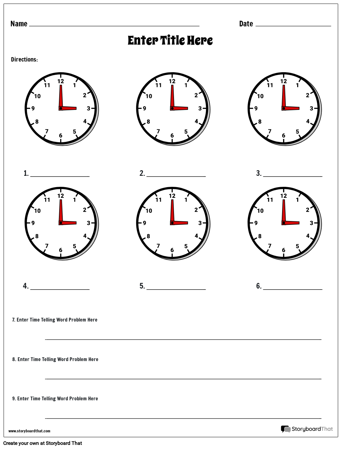 custom telling time worksheets clock worksheets