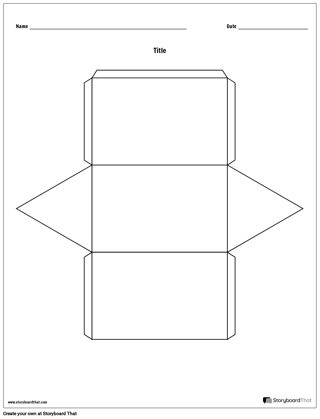 Triangular Story Cube Storyboard By Worksheet templates