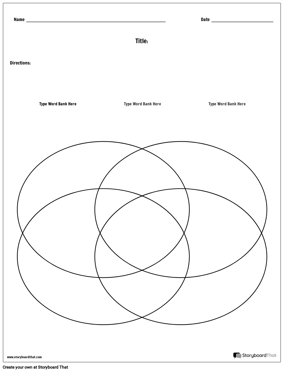 Comparing Characters With Face Template Venn Diagram Free Worksheet Printables