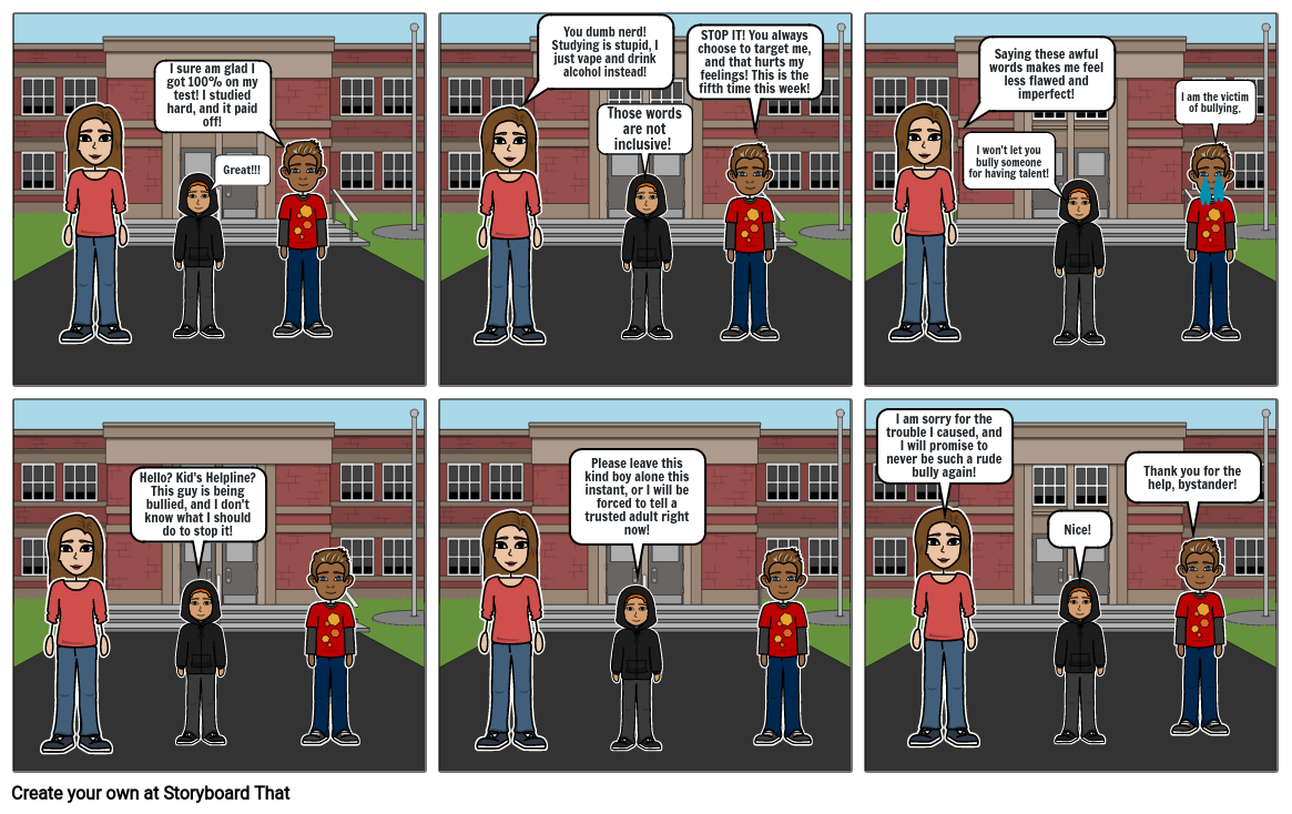 Bullying Comic Strip Storyboard By Ciella - vrogue.co