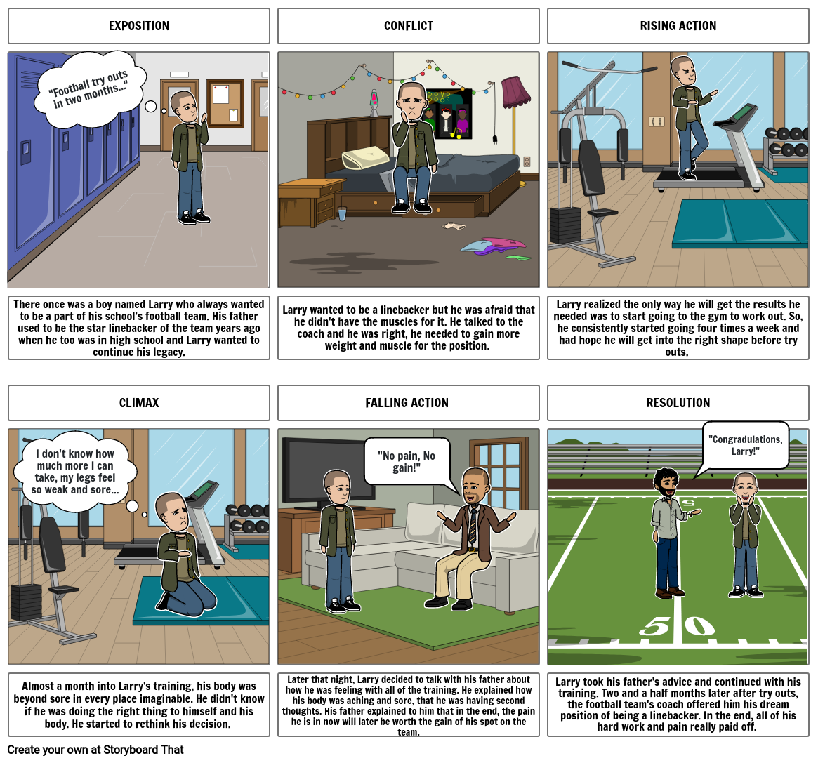 idiom story Storyboard by yaliyahm18