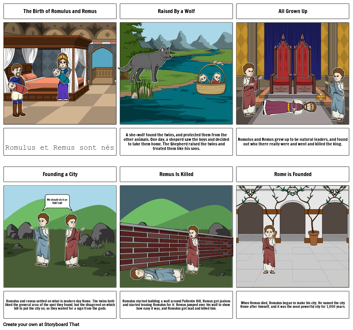 Romulus And Remus Storyboard By Ye17366