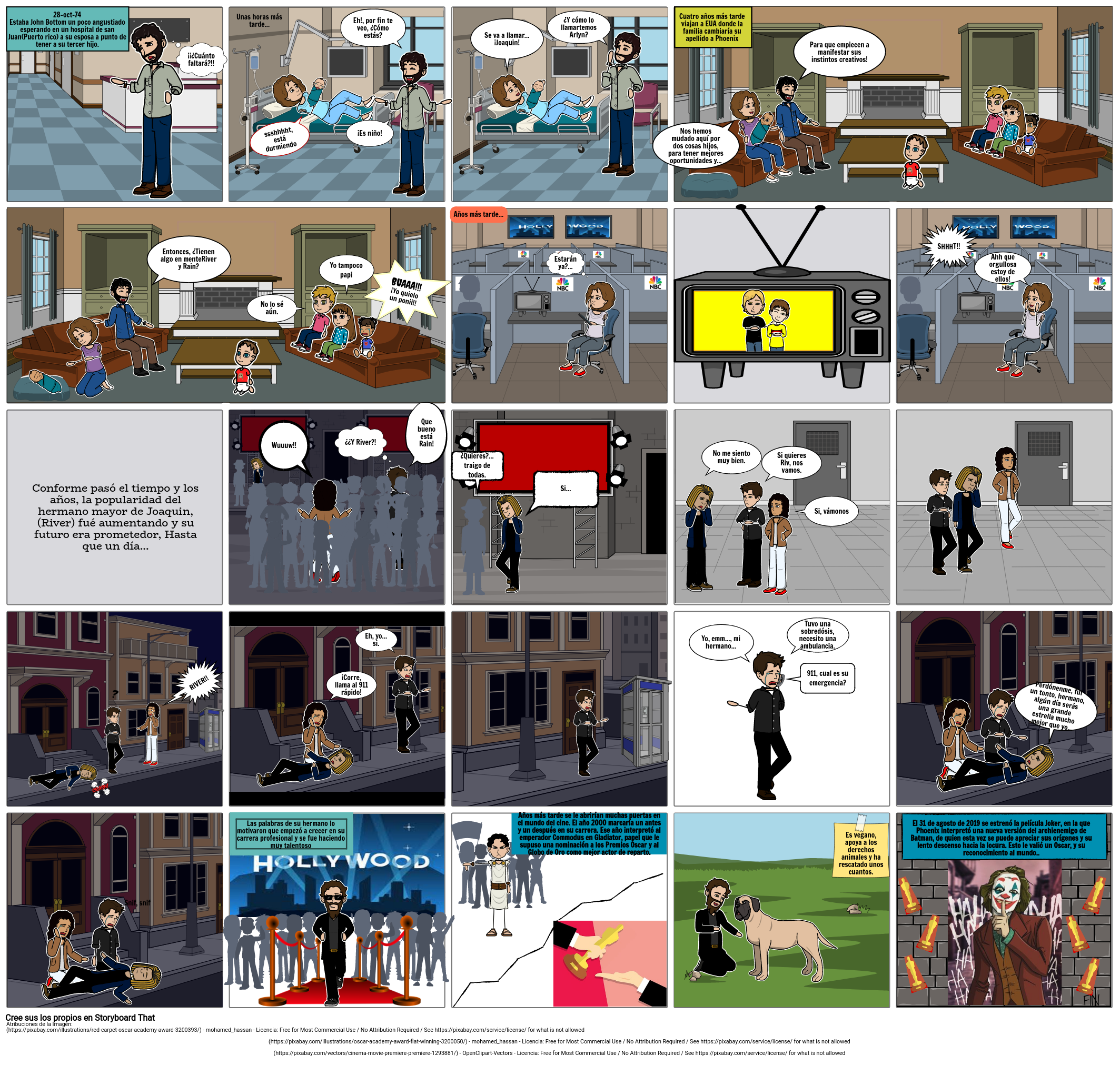 Joaquin Phoenix Storyboard by yeiyuh