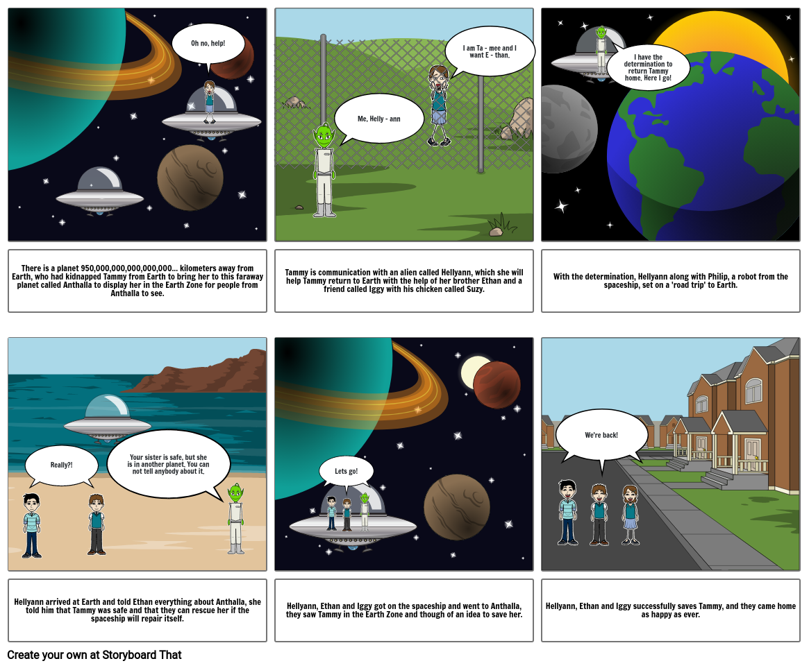 The Kid Who Came From Space Storyboard by yisong