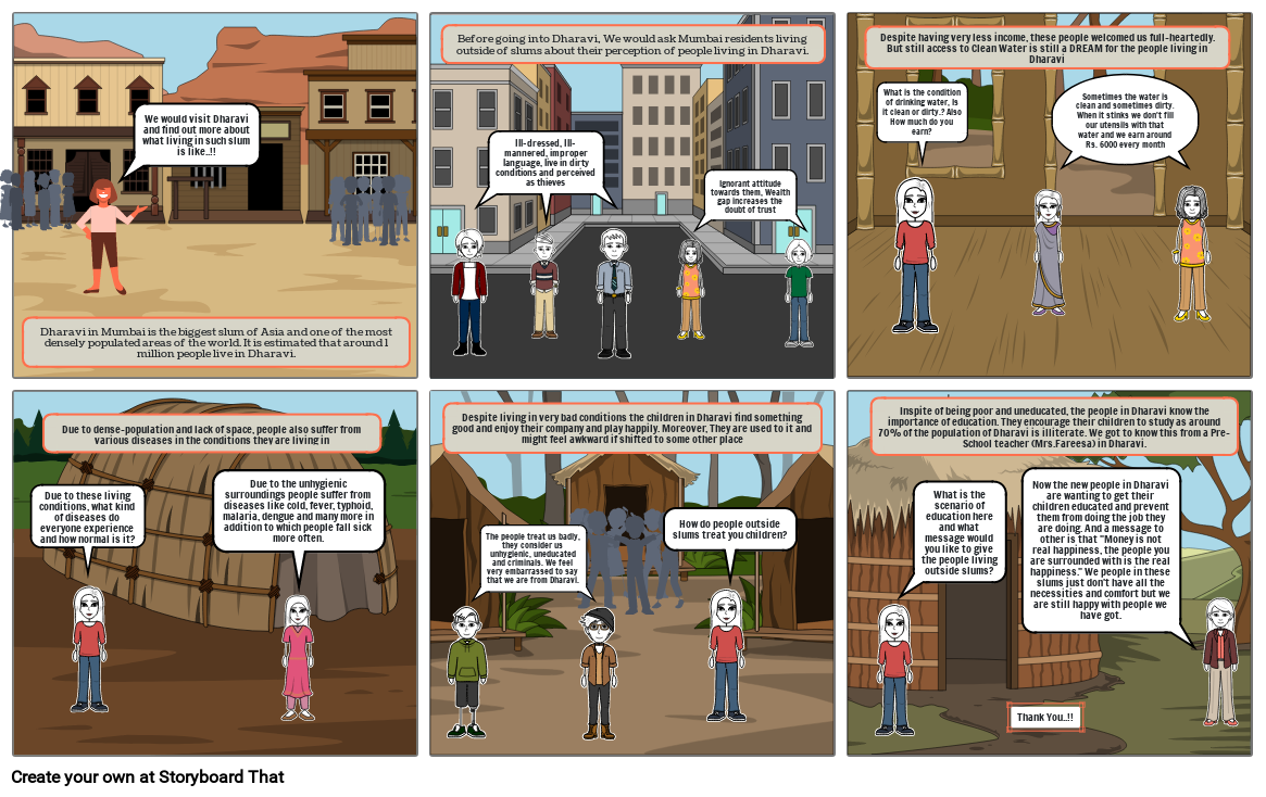 Slum-Dharavi Storyboard by youhelping