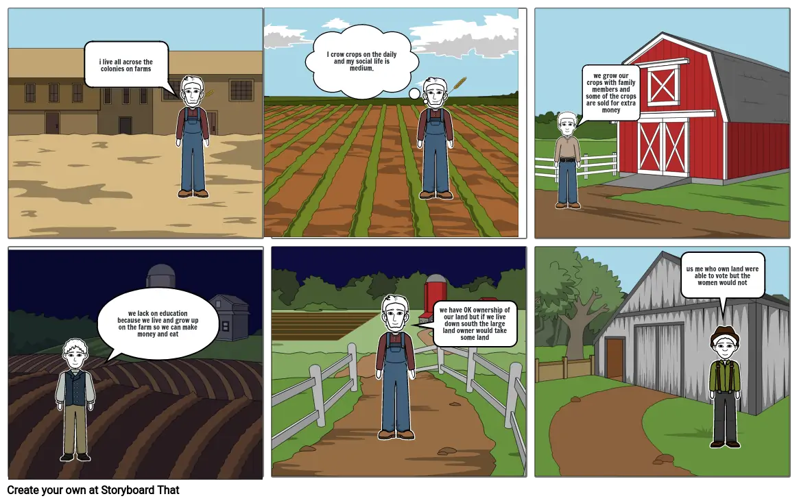 Colonial Life Comic Strip