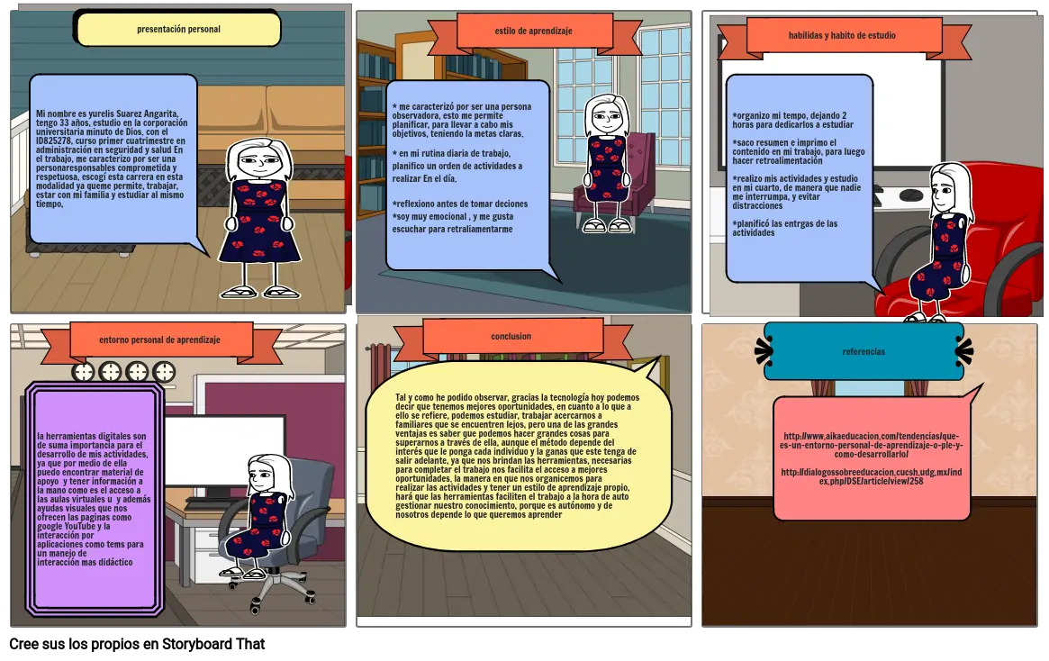 Aprendizaje autonomo Storyboard by yurelis