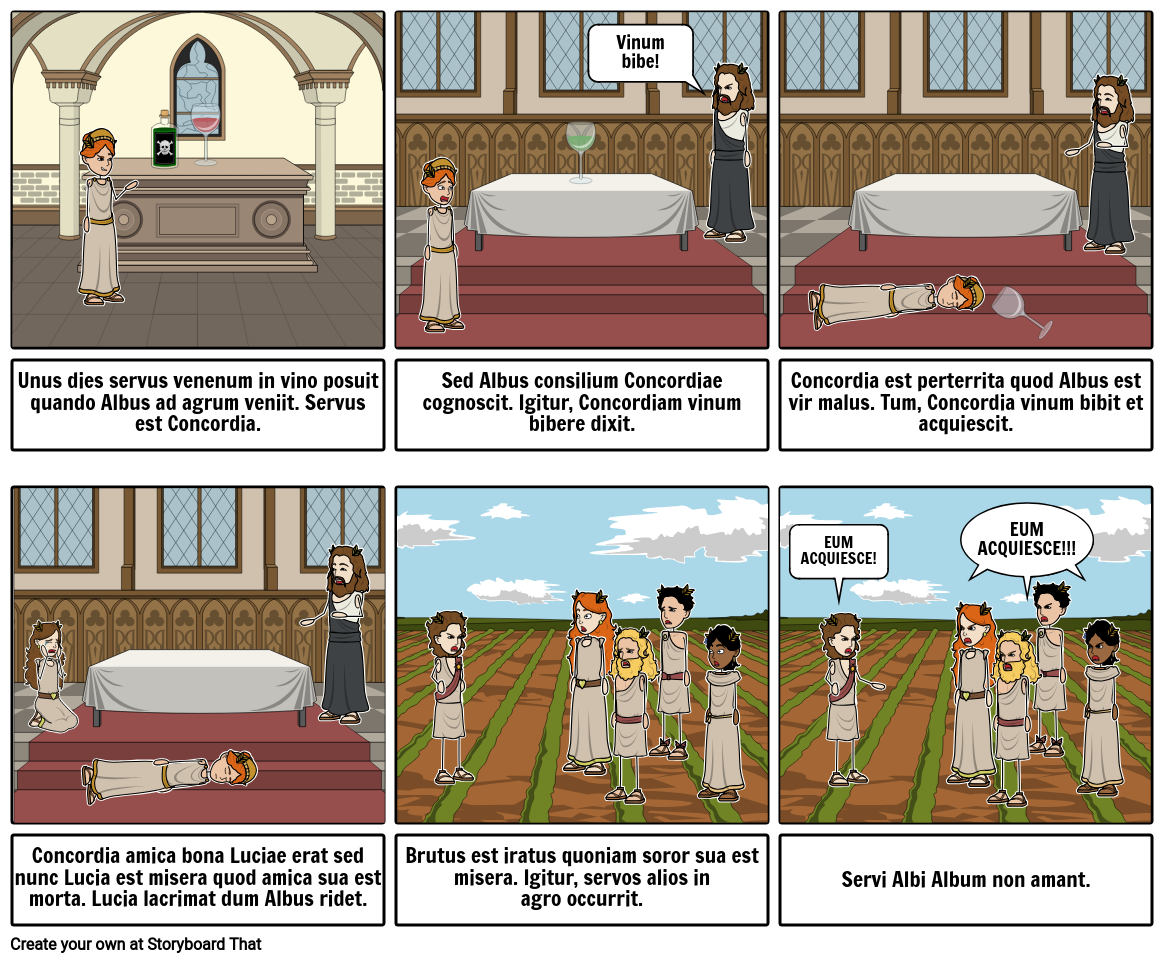 Latin Comic Strip Storyboard by yurgurlmel