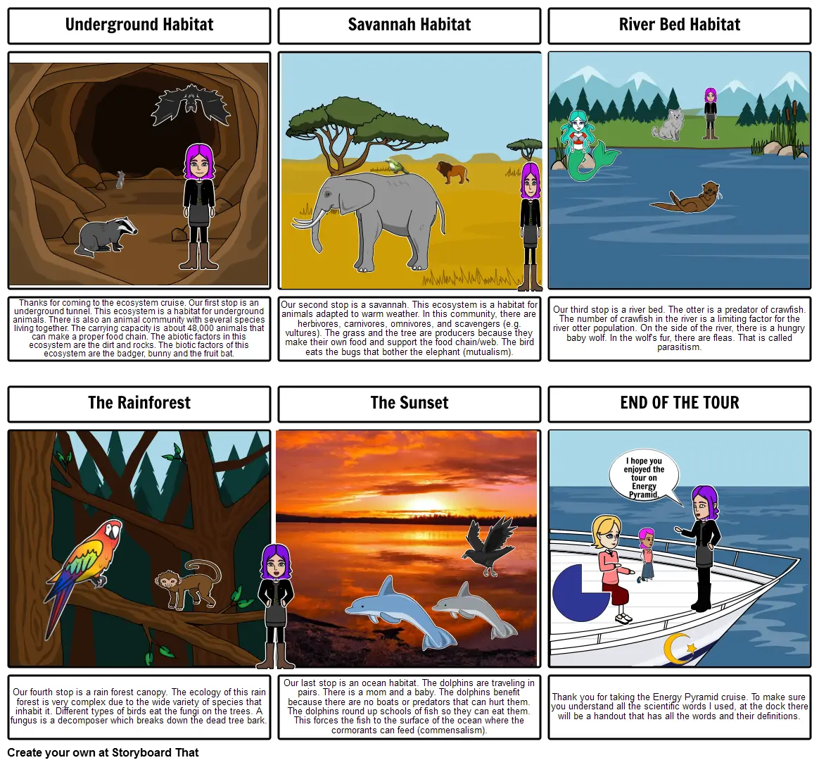 Ecology storyboard Storyboard by zachandcody