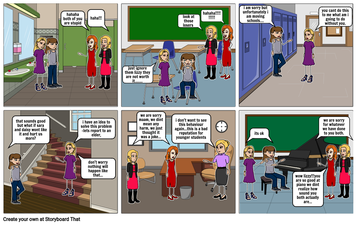 Bullying Comic Strip Storyboard By Ciella - vrogue.co