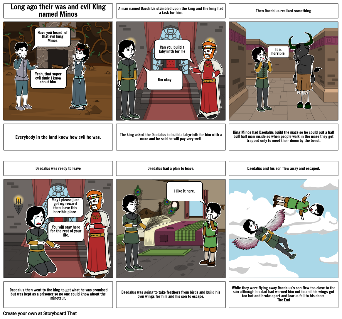 Myth Storyboard by zwilliams79841