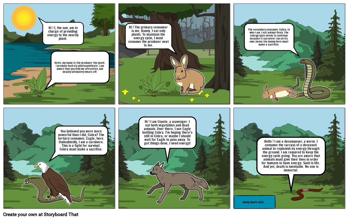 The Cycle of Wild life Storyboard by zyrille78265