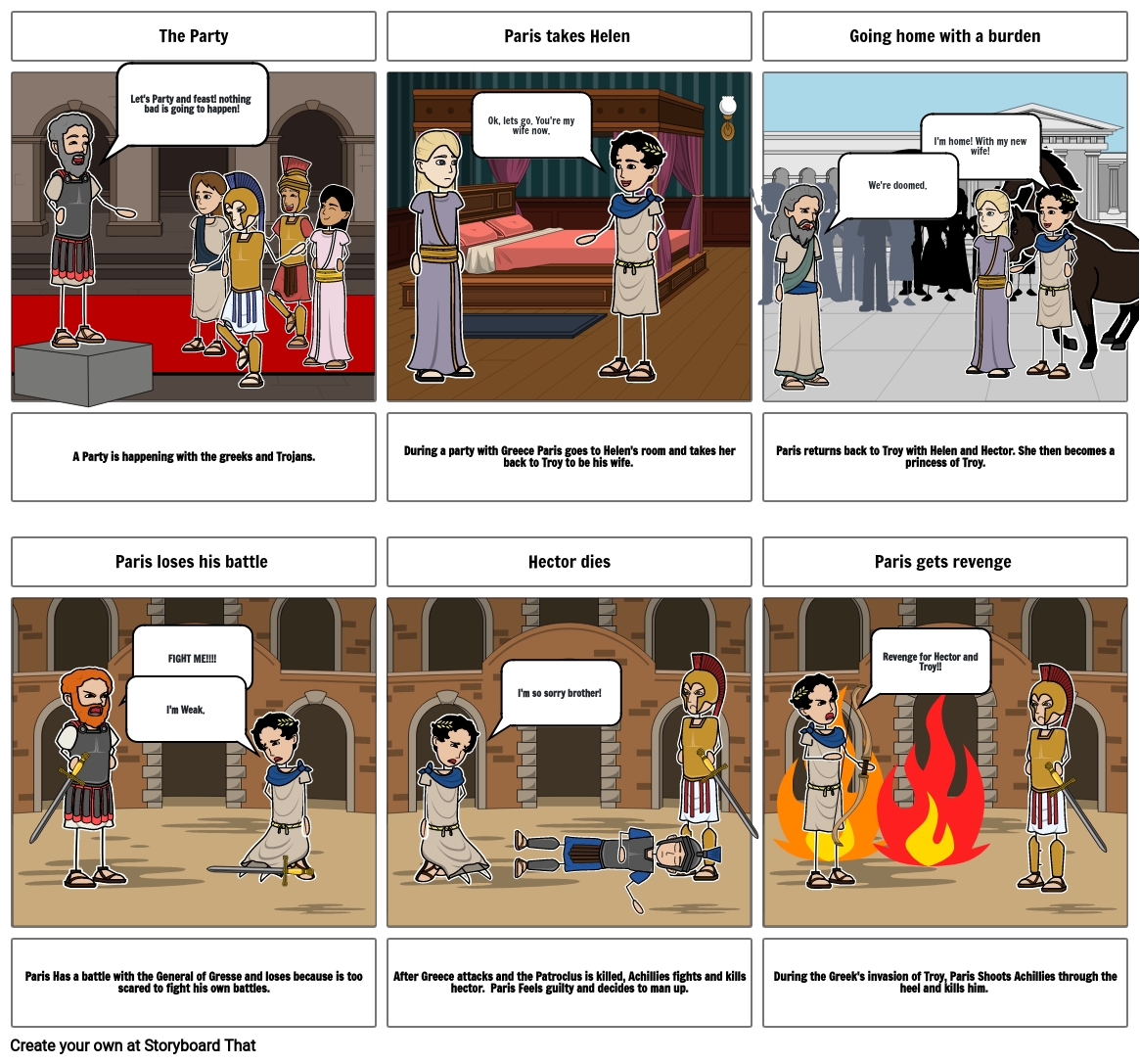 The Iliad Storyboard by zz24clark